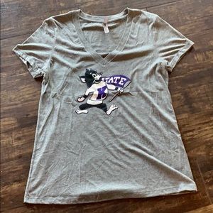 KSU Stitched V-Neck XXL